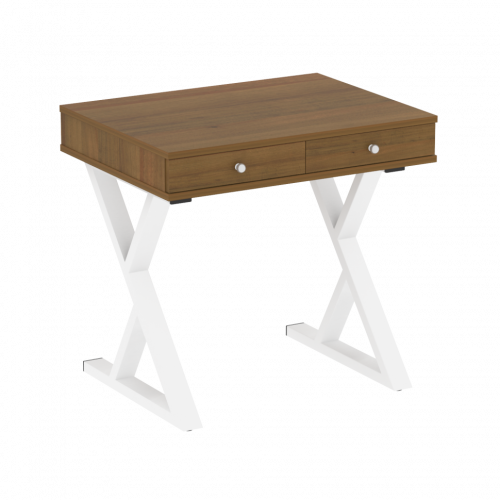 Home Office Стол письменный VR.SP-1-79.M Орех/Белый металл 794*600*750