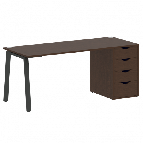 Home Office Стол письменный VR.SP-3-178.4.A Венге/Антрацит металл 1780*720*750