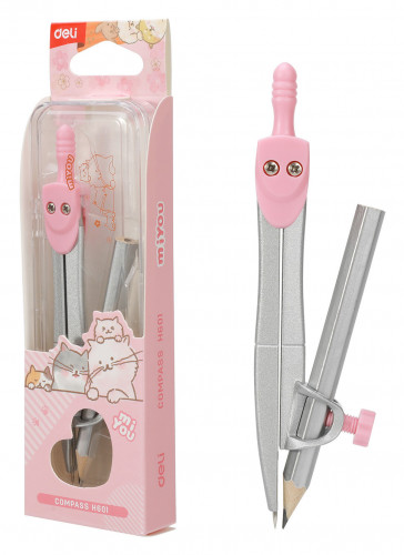 Циркуль Deli EH601 в компл.:карандаш