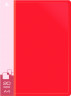 Папка с 20 прозр.вклад. Бюрократ -BPV20RED A4 пластик 0.6мм торц.карм с бум. встав красный