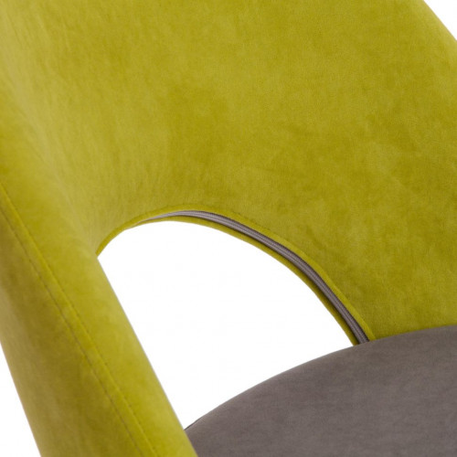 Кресло LATINA, флок , олива/серый, 23/29