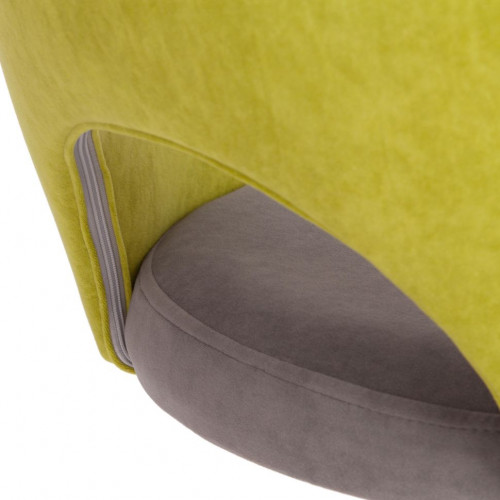 Кресло LATINA, флок , олива/серый, 23/29