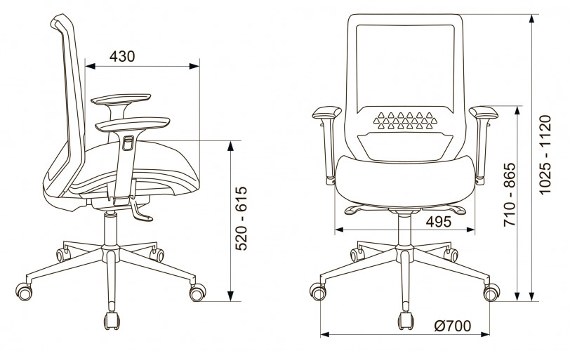 Кресло Бюрократ Sirius черный сетка крестов. металл хром