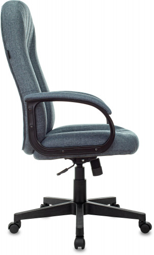 Кресло руководителя Бюрократ T-898 темно-синий 38-416 крестов. пластик