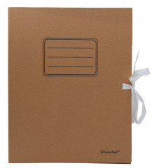 Папка архивная 2 завязки Silwerhof ПАЗ-75БУРЫЙ микрогофрокартон корешок 75мм 250x325x75мм бурый