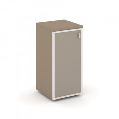 Estetica Шкаф низ. узкий лев. (1 низ. фасад стекло лакобель в раме) ES.SU-3.2R (L) U Латте/Лакобель umbra 400*420*823