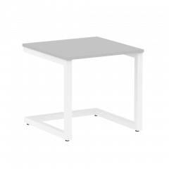 Home Office Стол журнальный VR.SP-2-58.G Серый/Белый металл 580*600*550