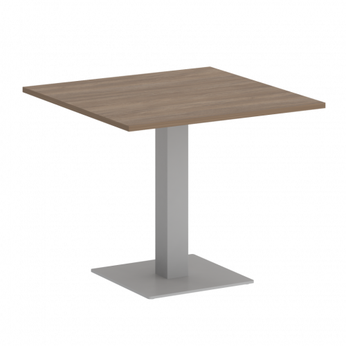 Home Office Стол квадратный VR.SP-5-90.2 Дуб аризона/Серый металл 900*900*753