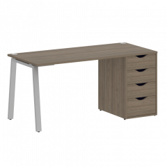 Home Office Стол письменный VR.SP-3-158.4.A Вяз/Серый металл 1580*720*750
