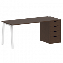 Home Office Стол письменный VR.SP-3-178.4.A Венге/Белый металл 1780*720*750