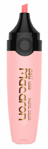 Текстовыделитель Deli EU356-PK Macaron скошенный пиш. наконечник 1-5мм розовый пастельный