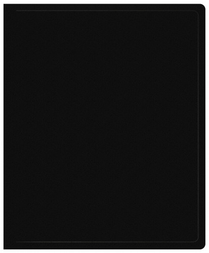 Папка на 2-х кольцах Buro -ECB413/2RBLACK A4 пластик 0.5мм черный