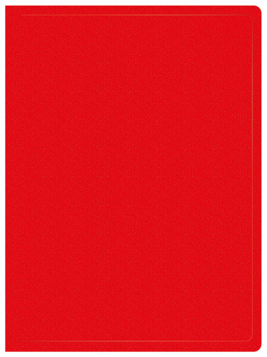 Папка с 30 прозр.вклад. Buro -ECB30RED A4 пластик 0.5мм красный