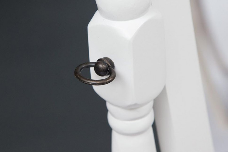 Зеркало NY-4001, дерево, 56*50*150 см, white (белый)