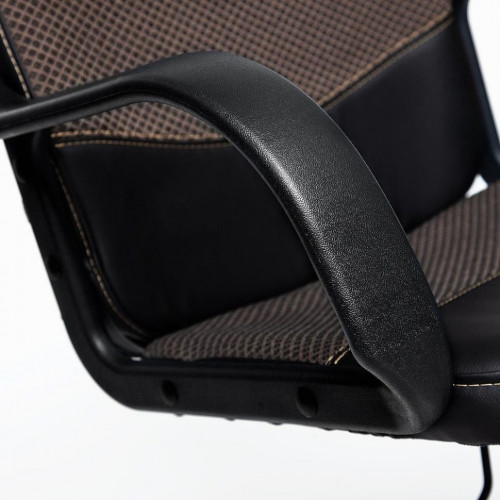 Кресло BAGGI, кож/зам/ткань, черный/бежевый, 36-6/12