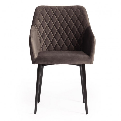 Кресло BREMO (mod. 708), ткань/металл, 58х55х83 см, высота до сиденья 48 см, темно-серый barkhat 14/черный