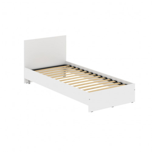 Кровать с изголовьем KBW 209.1 Белый 900х2000х800