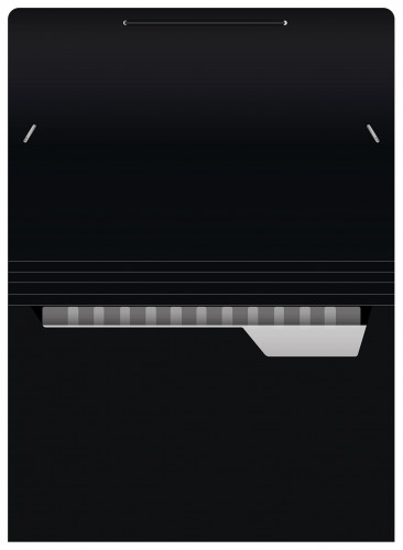 Портфель Бюрократ Black Opal BLPP13 13 отдел. A4 пластик 0.7мм черный/ассорти