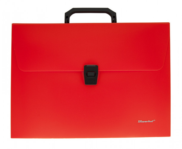 Портфель Silwerhof 322715-04 1 отдел. A4 пластик оранжевый неон