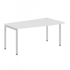Стол эргономичный XSCT 169(R) Белый/Алюминий 1600х900х750 XTEN-S