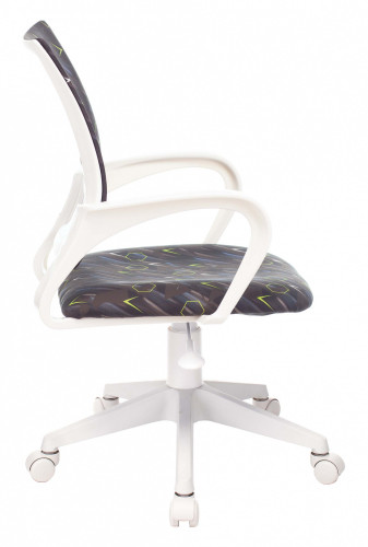 Кресло детское Бюрократ KD-W4 черный/синий регата крестов. пластик белый пластик белый