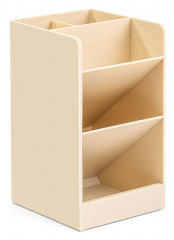 Органайзер настольный Deli 8941WHITE 86х91х152мм белый пластик