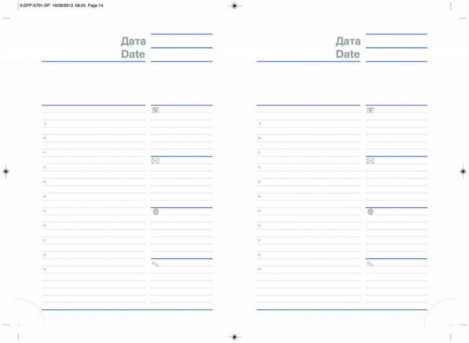 Ежедневник Letts GLOBAL DE-LUXE A5 недатир. натур. кожа белые страницы позолоч. срез бургунди