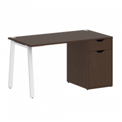 Home Office Стол письменный VR.SP-3-138.1.A Венге/Белый металл 1380*720*750