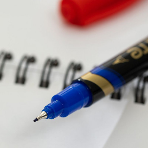 Набор маркеров перманентных Deli EU201-MT Mate круг. двойной пиш. наконечник 0.5-1мм с клипом 3цв. ассорти блистер (3шт.)