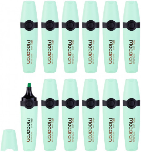 Текстовыделитель Deli EU356-GN Macaron скошенный пиш. наконечник 1-5мм мятный