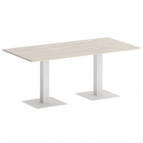 Home Office Стол прямоугольный VR.SP-5-180.2 Денвер светлый/Белый металл 1800*900*753