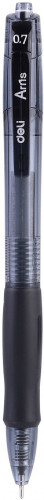 Ручка шариков. автоматическая Deli Arris EQ17-BK черн d=0.7мм черн. черн. резин. манжета