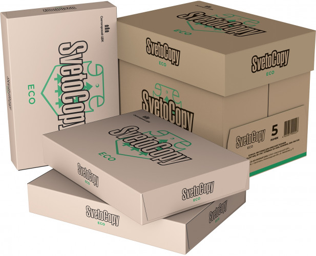 Бумага SVETOCOPY ECO A4 марка C/80г/м2/500л./слоновая кость CIE60% общего назначения(офисная)