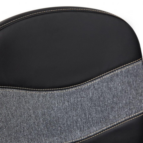 Кресло BAGGI, кож/зам/ткань, черный/серый, 36-6/207