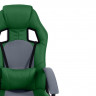 Кресло DRIVER, кож/зам/ткань, зеленый/серый, 36-001/12