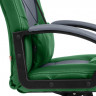 Кресло DRIVER, кож/зам/ткань, зеленый/серый, 36-001/12
