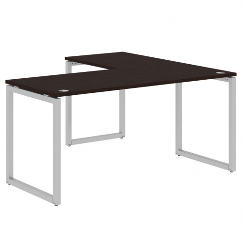 Стол угловой XQCT 1615 Легно темный/Алюминий 1600х1500х750