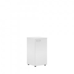 Шкаф колонка с глухой малой дверью (R) и топом XLC 42.1(R) Белый 432х432х820 XTEN