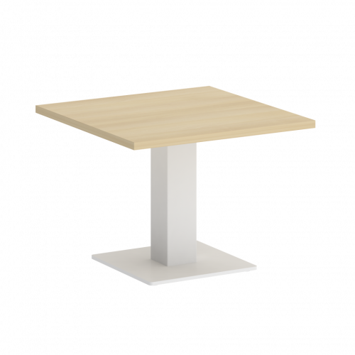Home Office Стол журнальный квадратный VR.SP-5-60.2G Акация/Белый металл 600*600*450