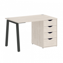 Home Office Стол письменный VR.SP-3-118.4.A Денвер светлый/Антрацит металл 1180*720*750