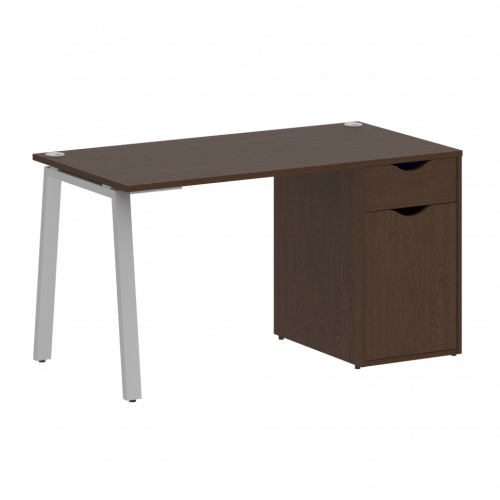 Home Office Стол письменный VR.SP-3-138.1.A Венге/Серый металл 1380*720*750