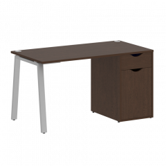 Home Office Стол письменный VR.SP-3-138.1.A Венге/Серый металл 1380*720*750