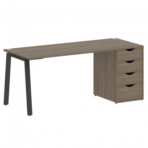 Home Office Стол письменный VR.SP-3-178.4.A Вяз/Антрацит металл 1780*720*750