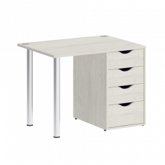 Home Office Стол письменный VR.SP-3-98.4 Дуб наварра/Хром опоры 980*720*750