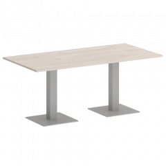 Home Office Стол прямоугольный VR.SP-5-180.2 Денвер светлый/Серый металл 1800*900*753