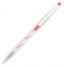 Ручка шариков. автоматическая Deli Arrow EQ24-RD прозрачный/белый d=0.7мм красн. черн.