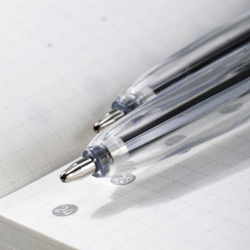 Ручка шариков. Deli P1-Classic EQ6-BK прозрачный d=0.7мм черн. черн.