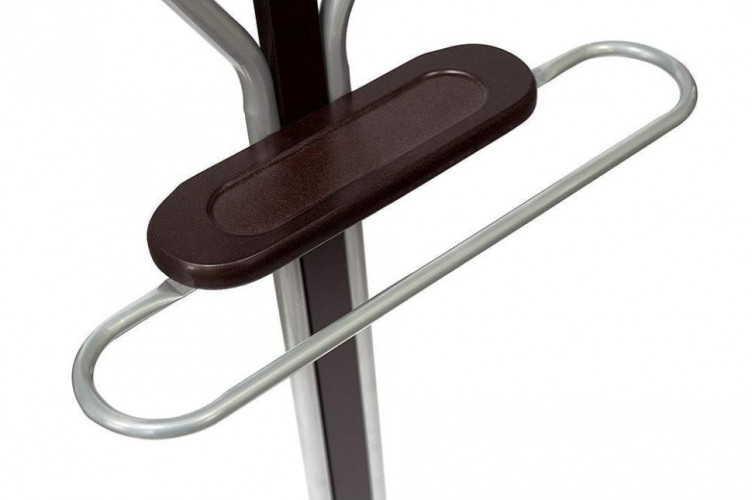 Вешалка CH-4089, дерево/хромированный металл, 48*28*108 см, Орех (Walnut)