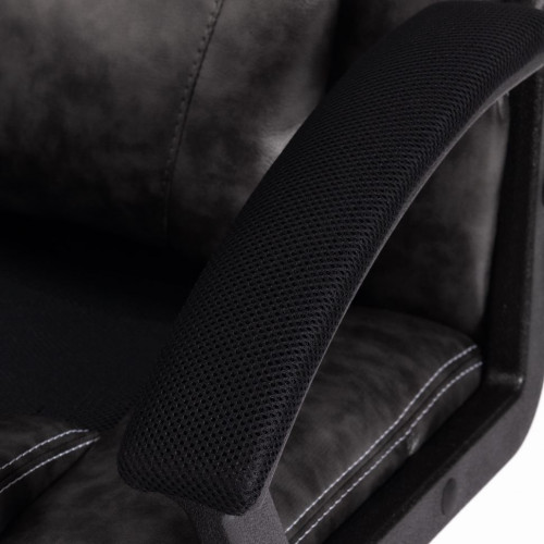 Кресло DRIVER, кож/зам/ткань, серый/черный, 2 TONE/11