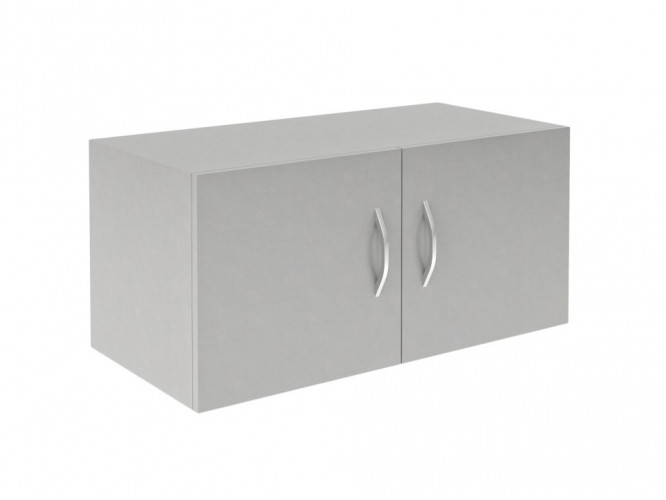 Антресоль широкая с глухими дверьми SA-770.1 Серый 770х375х370 SIMPLE